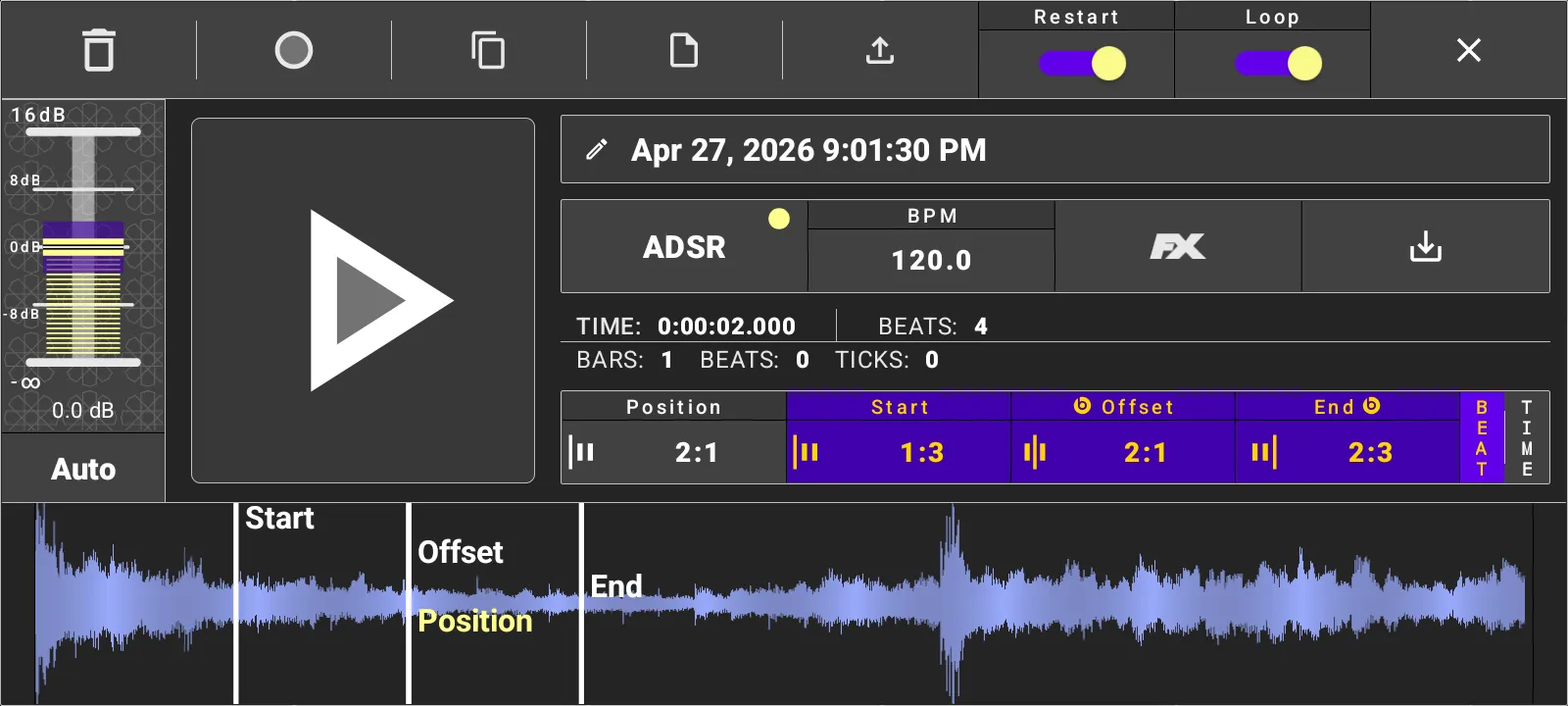 Sample editor